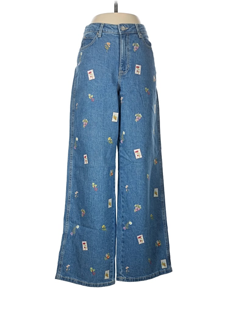 Pre-owned Avec Les Filles Jeans In Blue