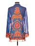 Hale Bob Blue 3/4 Sleeve Blouse Size XS - photo 2