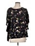 Everleigh 100% Polyester Black 3/4 Sleeve Blouse Size L - photo 1