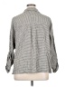 Max Studio Houndstooth Gray 3/4 Sleeve Button-Down Shirt Size XL - photo 2