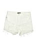 Express Ivory Denim Shorts Size 6 - photo 1