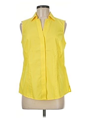 Foxcroft Sleeveless Button-Down Shirt (view 1)