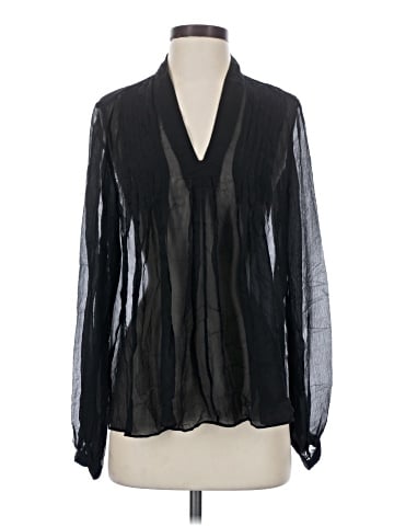 Rag & Bone Long Sleeve Silk Top (view 1)