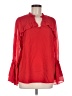 Melissa Paige 100% Polyester Red Long Sleeve Blouse Size M - photo 1