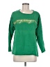 Crown & Ivy 100% Cotton Green Pullover Sweater Size M - photo 1
