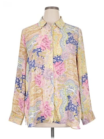 Rose + Olive Long Sleeve Blouse (view 1)