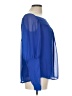 Theme 100% Polyester Blue Long Sleeve Blouse Size L - photo 4