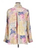 Rose + Olive 100% Polyester Paisley Yellow Long Sleeve Blouse Size XL - photo 2