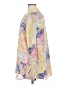 Rose + Olive 100% Polyester Paisley Yellow Long Sleeve Blouse Size XL - photo 5