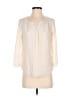 Talbots 100% Polyester Ivory 3/4 Sleeve Blouse Size XS - photo 1