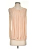 L.K. Bennett 100% Polyester Ivory Sleeveless Blouse Size 2 - photo 1