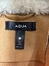 Aqua 100% Polyester Ivory Faux Fur Jacket Size M - photo 6