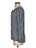 dalia 100% Rayon Blue Long Sleeve Top Size S - photo 5