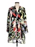 Sunny Leigh 100% Polyester Print Black Casual Dress Size M - photo 1