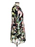 Sunny Leigh 100% Polyester Print Black Casual Dress Size M - photo 4