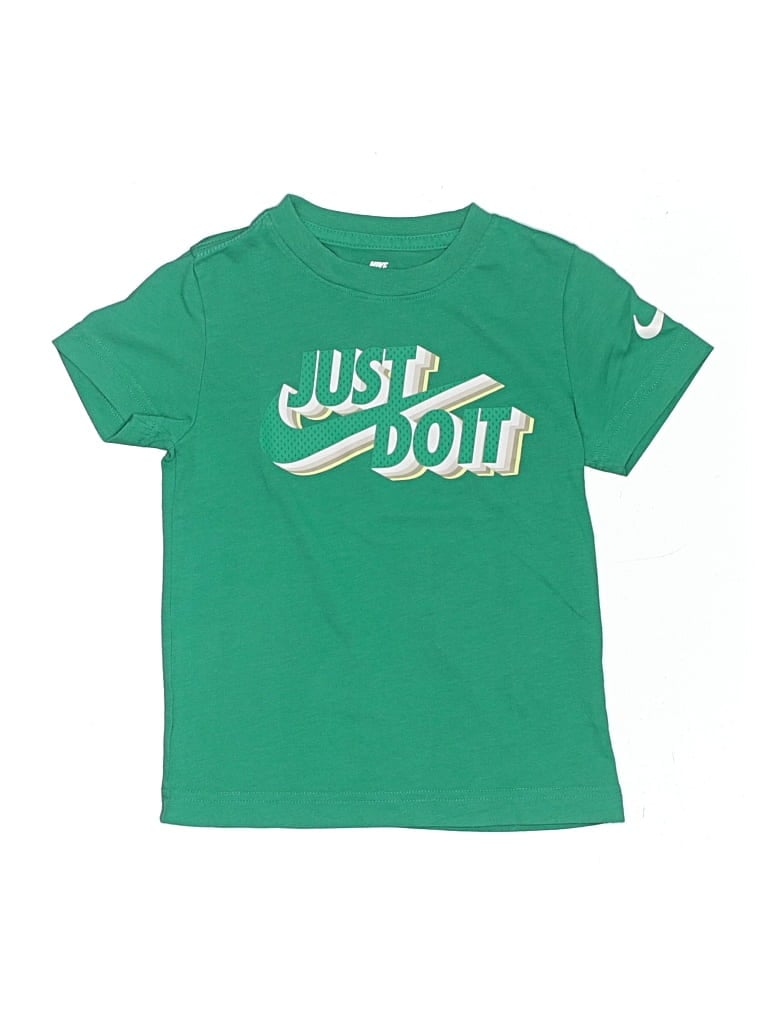 Pre-owned Nike Kids' Short Sleeve T-shirt In Green