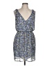 Lush 100% Polyester Paisley Blue Casual Dress Size L - photo 1