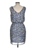 Lush 100% Polyester Paisley Blue Casual Dress Size L - photo 2
