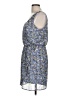 Lush 100% Polyester Paisley Blue Casual Dress Size L - photo 5