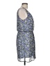 Lush 100% Polyester Paisley Blue Casual Dress Size L - photo 4