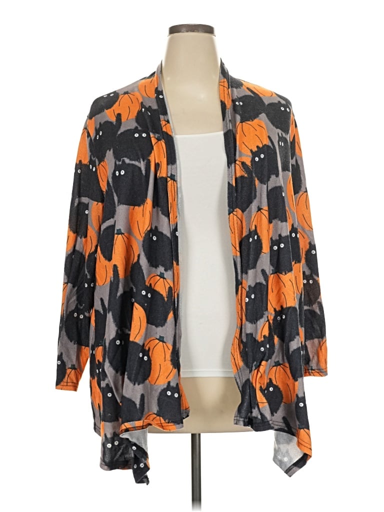 Pre-owned Emery Rose Cardigan Sweater In Orange