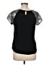Delia's 100% Rayon Black Short Sleeve Top Size M - photo 2