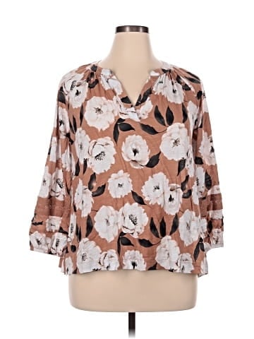 Cato 3/4 Sleeve Blouse (view 1)