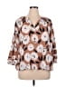 Cato Brown 3/4 Sleeve Blouse Size XL - photo 1