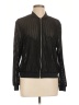 Zara 100% Polyester Metallic Black Track Jacket Size L - photo 1