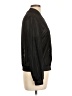 Zara 100% Polyester Metallic Black Track Jacket Size L - photo 4
