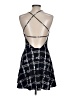 Papaya Argyle Black Casual Dress Size L - photo 2
