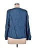Talbots Outlet 100% Tencel Blue 3/4 Sleeve Blouse Size XL - photo 2