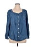Talbots Outlet 100% Tencel Blue 3/4 Sleeve Blouse Size XL - photo 1