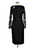 Xscape 100% Nylon Solid Black Cocktail Dress Size 8 - photo 2