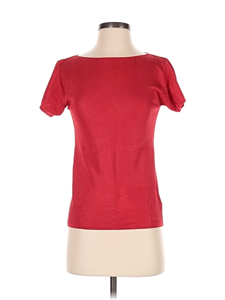 Pre-owned Linda Allard Ellen Tracy Cardigan Sweater In Red