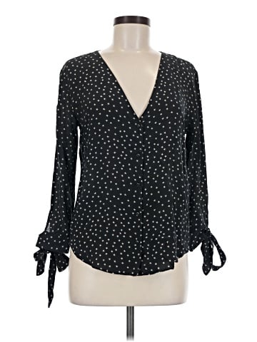 Madewell Silk Star Scatter Tie-Sleeve Top (view 1)