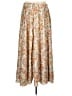 Versona 100% Polyester Paisley Tan Casual Skirt Size L - photo 2
