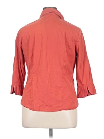 Cj Banks 3/4 Sleeve Button-Down Shirt (view 2)