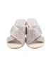 Chocolat Blu 100% Leather Solid Gray Silver Sandals Size 10 - photo 2