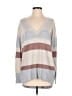Ann Taylor LOFT Stripes Gray Pullover Sweater Size S - photo 1