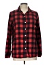 Old Navy 100% Cotton Plaid Red Long Sleeve Button-Down Shirt Size L - photo 1