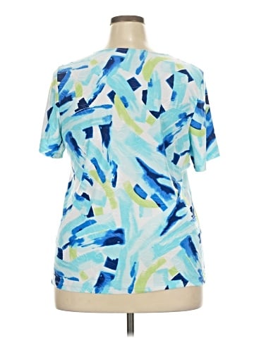 JM Collection Short Sleeve Blouse (view 2)