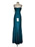 City Studio Solid Teal Cocktail Dress Size M - photo 2