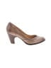 FRYE 100% Leather Solid Gray Brown Heels Size 8 1/2 - photo 1