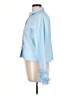 J.Crew Collection Blue Long Sleeve Blouse Size 10 - photo 5