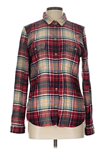 American Eagle Outfitters Long Sleeve Button-Down Shirt (view 1)