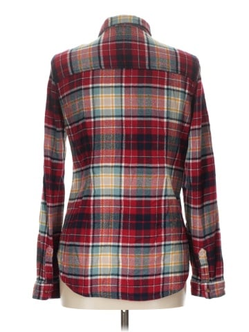 American Eagle Outfitters Long Sleeve Button-Down Shirt (view 2)