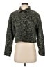 John & Jenn 100% Cotton Animal Print Green Jacket Size S - photo 1