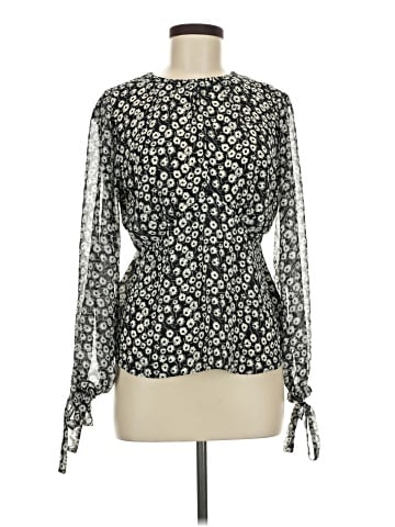Topshop Long Sleeve Blouse (view 1)