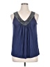 Olivia Moon Blue Sleeveless Blouse Size 1X - photo 1